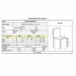 CABIN Καρέκλα Καρυδί - PVC Εκρού - Image 3