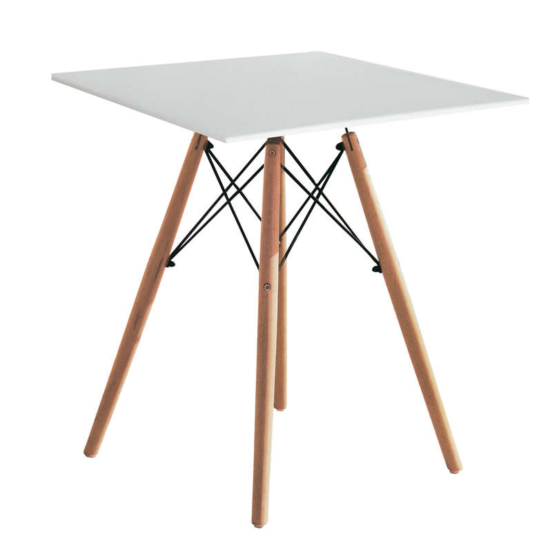 0004541 RANDY OFF WHITE 70X70Χ72εκ. ΤΡΑΠΕΖΙ ΞYΛO/MDF - Image 1