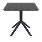 SKY BLACK 80X80X74εκ. ΤΡΑΠΕΖΙ ΠΟΛ/ΝΙΟΥ