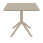 SKY TAUPE 80X80X74εκ. ΤΡΑΠΕΖΙ ΠΟΛ/ΝΙΟΥ