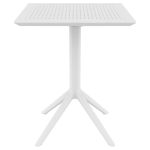 SKY WHITE 60Χ60X74εκ. ΤΡΑΠΕΖΙ ΠΤΥΣ/ΝΟ ΠΟΛ/ΝΙΟΥ