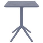 SKY DARK GREY 60Χ60X74εκ. ΤΡΑΠΕΖΙ ΠΤΥΣ/ΝΟ ΠΟΛ/ΝΙΟΥ