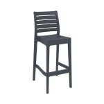 ARES ΣΚΑΜΠΟ ΜΠΑΡ75εκ. DARK GREY ΠΟΛ/ΝΙΟΥ 45Χ51Χ108εκ.