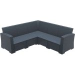 MONACO DARK GREY ΓΩΝΙΑ ΠΟΛ/ΝΙΟΥ 207Χ207Χ79εκ.