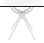 AIR ΤΡΑΠΕΖΙ 80Χ80Χ74εκ. WHITE LAMINATE 12mm - Image 2
