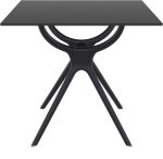 AIR ΤΡΑΠΕΖΙ 80Χ80Χ74εκ. BLACK LAMINATE 12mm - Image 2