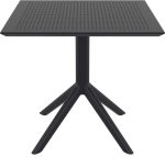 SKY BLACK 80X80X74εκ. ΤΡΑΠΕΖΙ ΠΟΛ/ΝΙΟΥ - Image 2