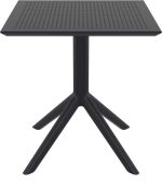 SKY BLACK 70X70X74εκ. ΤΡΑΠΕΖΙ ΠΟΛ/ΝΙΟΥ - Image 2