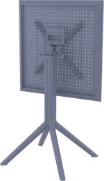 SKY DARK GREY 60Χ60X74εκ. ΤΡΑΠΕΖΙ ΠΤΥΣ/ΝΟ ΠΟΛ/ΝΙΟΥ - Image 2