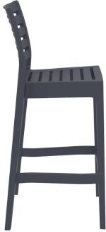 ARES ΣΚΑΜΠΟ ΜΠΑΡ75εκ. DARK GREY ΠΟΛ/ΝΙΟΥ 45Χ51Χ108εκ. - Image 3