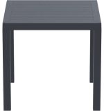 ARES ΤΡΑΠΕΖΙ 80Χ80Χ75εκ. DARK GREY ΠΟΛ/ΝΙΟΥ - Image 2