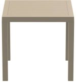 ARES ΤΡΑΠΕΖΙ 80Χ80Χ75εκ. TAUPE ΠΟΛ/ΝΙΟΥ - Image 2