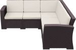 MONACO BROWN ΓΩΝΙΑ ΜΕ ΜΑΞΙΛΑΡΙ ΠΟΛ/ΝΙΟΥ 207X207X79εκ. - Image 2