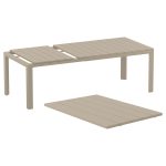 ATLANTIC TAUPE 100X140/210Χ76εκ. ΕΠΕΚΤ.ΤΡΑΠΕΖΙ ΠΟΛ/ΝΙΟΥ - Image 3