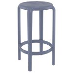 TOM 65εκ. ΣΚΑΜΠΟ DARK GREY ΠΟΛ/ΝΙΟΥ 36X36X65εκ.