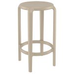 TOM 65εκ. ΣΚΑΜΠΟ TAUPE ΠΟΛ/ΝΙΟΥ 36X36X65εκ.