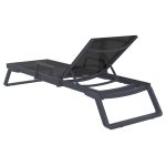 TROPIC ΞΑΠΛΩΣΤΡΑ ΜΕ ΜΠΡΑΤΣΑ DARK GREY/BLACK ΑΛΟΥΜ-ΠΟΛ/ΝΙΟΥ 210X72X31εκ. - Image 3