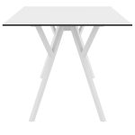 MAX ΤΡΑΠΕΖΙ 140X80Χ74εκ. WHITE LAMINATE 12mm - Image 3