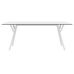 MAX ΤΡΑΠΕΖΙ 180X90Χ74εκ. WHITE LAMINATE 12mm - Image 2