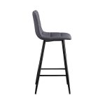 NORA ΓΚΡΙ ΥΦΑΣΜΑ(Σ4)72εκ. ΣΚΑΜΠΟ ΜΕΤΑΛΛΙΚΟ 47X49X72-104εκ. - Image 2