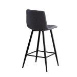 NORA ΓΚΡΙ ΥΦΑΣΜΑ(Σ4)72εκ. ΣΚΑΜΠΟ ΜΕΤΑΛΛΙΚΟ 47X49X72-104εκ. - Image 3