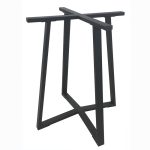 BISTRO 60X60X72εκ. ΒΑΣΗ ΜΕΤΑΛΛΙΚΗ ΜΕ ΡΕΓ/ΡΟΥΣ ΜΑΥΡΗ