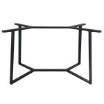 BISTRO 110X60X72εκ. ΜΑΚΡ/ΝΗ ΒΑΣΗ ΜΕΤΑΛΛΙΚΗ ΜΕ ΡΕΓ/ΡΟΥΣ ΜΑΥΡΗ
