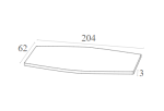 SLIM ΣΤΡΩΜΑ POLYESTER 3εκ.DARK GREY 204X62X3εκ. - Image 2
