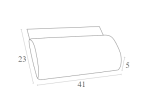 SLIM ΜΑΞΙΛΑΡΙ POLYESTER 5εκ.DARK GREY 41X23X5εκ. - Image 3