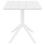 PARIS WHITE 70X70X74εκ. ΤΡΑΠΕΖΙ ΠΟΛ/ΝΙΟΥ