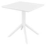 PARIS WHITE 70X70X74εκ. ΤΡΑΠΕΖΙ ΠΟΛ/ΝΙΟΥ - Image 2