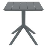 PARIS DARK GREY 70X70X74εκ. ΤΡΑΠΕΖΙ ΠΟΛ/ΝΙΟΥ