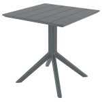 PARIS DARK GREY 70X70X74εκ. ΤΡΑΠΕΖΙ ΠΟΛ/ΝΙΟΥ - Image 2