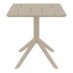 PARIS TAUPE 70X70X74εκ. ΤΡΑΠΕΖΙ ΠΟΛ/ΝΙΟΥ