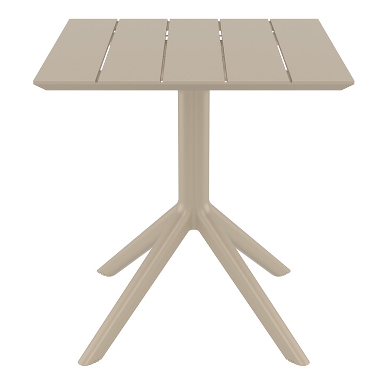 0011101 PARIS TAUPE 70X70X74εκ. ΤΡΑΠΕΖΙ ΠΟΛ/ΝΙΟΥ - Image 1