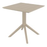 PARIS TAUPE 70X70X74εκ. ΤΡΑΠΕΖΙ ΠΟΛ/ΝΙΟΥ - Image 2