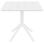 PARIS WHITE 80X80X74εκ. ΤΡΑΠΕΖΙ ΠΟΛ/ΝΙΟΥ