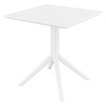 PARIS WHITE 80X80X74εκ. ΤΡΑΠΕΖΙ ΠΟΛ/ΝΙΟΥ - Image 2