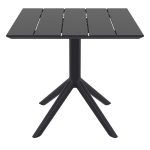 PARIS BLACK 80X80X74εκ. ΤΡΑΠΕΖΙ ΠΟΛ/ΝΙΟΥ