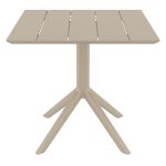 PARIS TAUPE 80X80X74εκ. ΤΡΑΠΕΖΙ ΠΟΛ/ΝΙΟΥ
