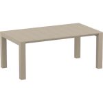 Σετ Τραπεζαρίας 7τμχ Vegas Artemis Taupe 100X180/220Χ75εκ. - Image 3