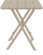 HELEN TAUPE 60Χ60X74εκ. ΤΡΑΠΕΖΙ ΠΤΥΣ/ΝΟ ΠΟΛ/ΝΙΟΥ - Image 2