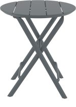 HELEN DARK GREY Φ60X74εκ. ΤΡΑΠΕΖΙ ΠΤΥΣ/ΝΟ ΠΟΛ/ΝΙΟΥ - Image 2