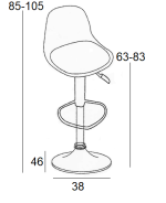 BAR88 BLACK/GREY ΥΦΑΣΜΑ(Σ2)ΣΚΑΜΠΟ ΜΕ ΑΜΟΡΤΙΣΕΡ 38Χ46Χ105εκ. - Image 2