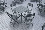 PARIS DARK GREY 70X70X74εκ. ΤΡΑΠΕΖΙ ΠΟΛ/ΝΙΟΥ - Image 3