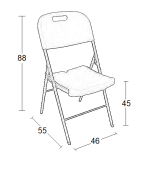 FANAL PLUS ΚΑΡΕΚΛΑ CATERING ΠΤΥΣΣΟΜΕΝΗ 46Χ55Χ45-88εκ. - Image 2