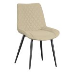 ALESIA BEIGE ΥΦΑΣΜΑ ΚΑΡΕΚΛΑ ΜΕΤΑΛΛΙΚΗ 54X63X47-86εκ.