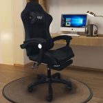 A6060 ΜΑΥΡΟ ΠΟΛΥΘΡΟΝΑ GAMING/ΜΕ ΥΠΟΠΟΔΙΟ 64X62X113-121εκ. - Image 2