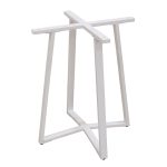 BISTRO 60X60X72εκ. WHITE ΒΑΣΗ ΜΕΤΑΛΛΙΚΗ ΜΕ ΡΕΓ/ΡΟΥΣ
