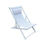 DEVIN ΣΕΖΛΟΝΓΚ WHITE ΑΛΟΥΜΙΝΙΟΥ 58X95-102X78-95εκ.